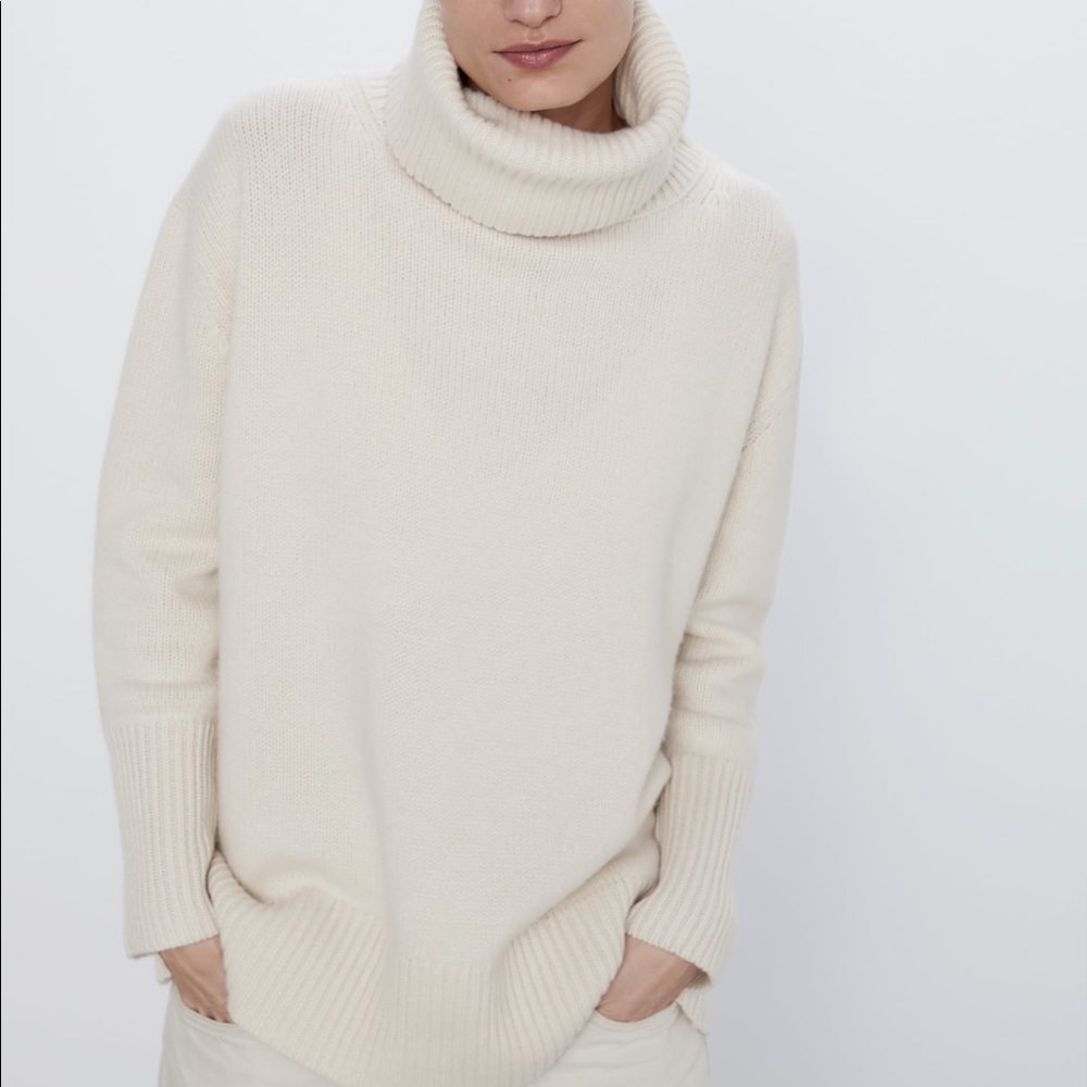 LAST 1️⃣-NWT Zara Cashmere Turtleneck Sweater - Picture 5 of 10